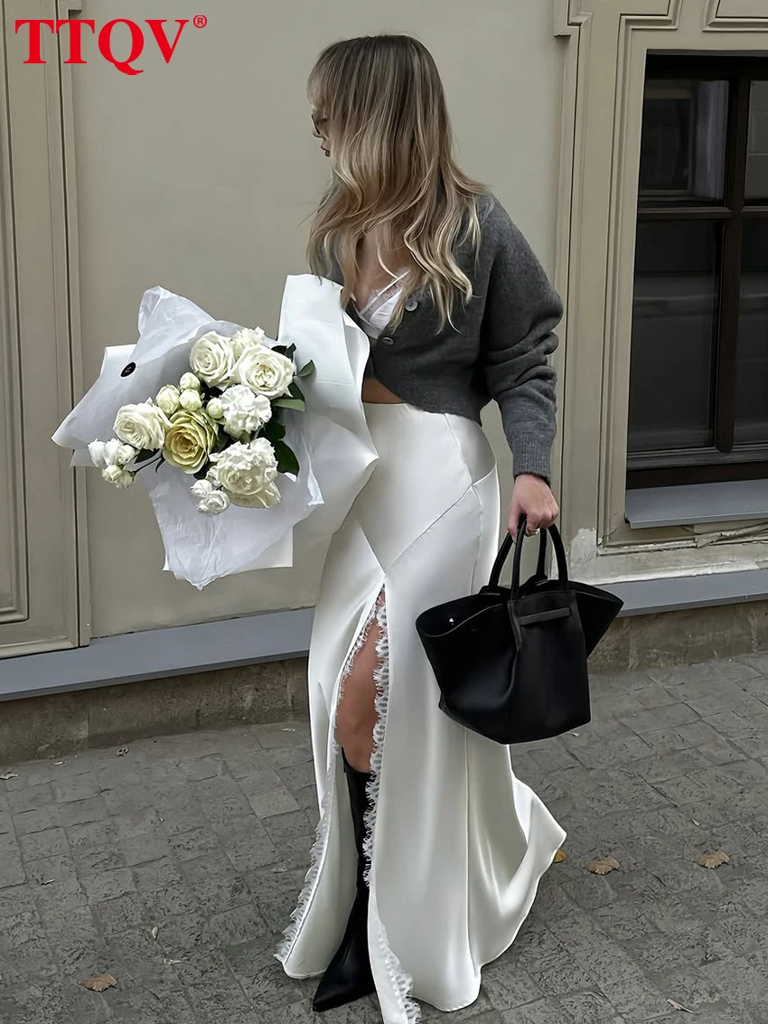 Loose Satin Skirt — Image 7