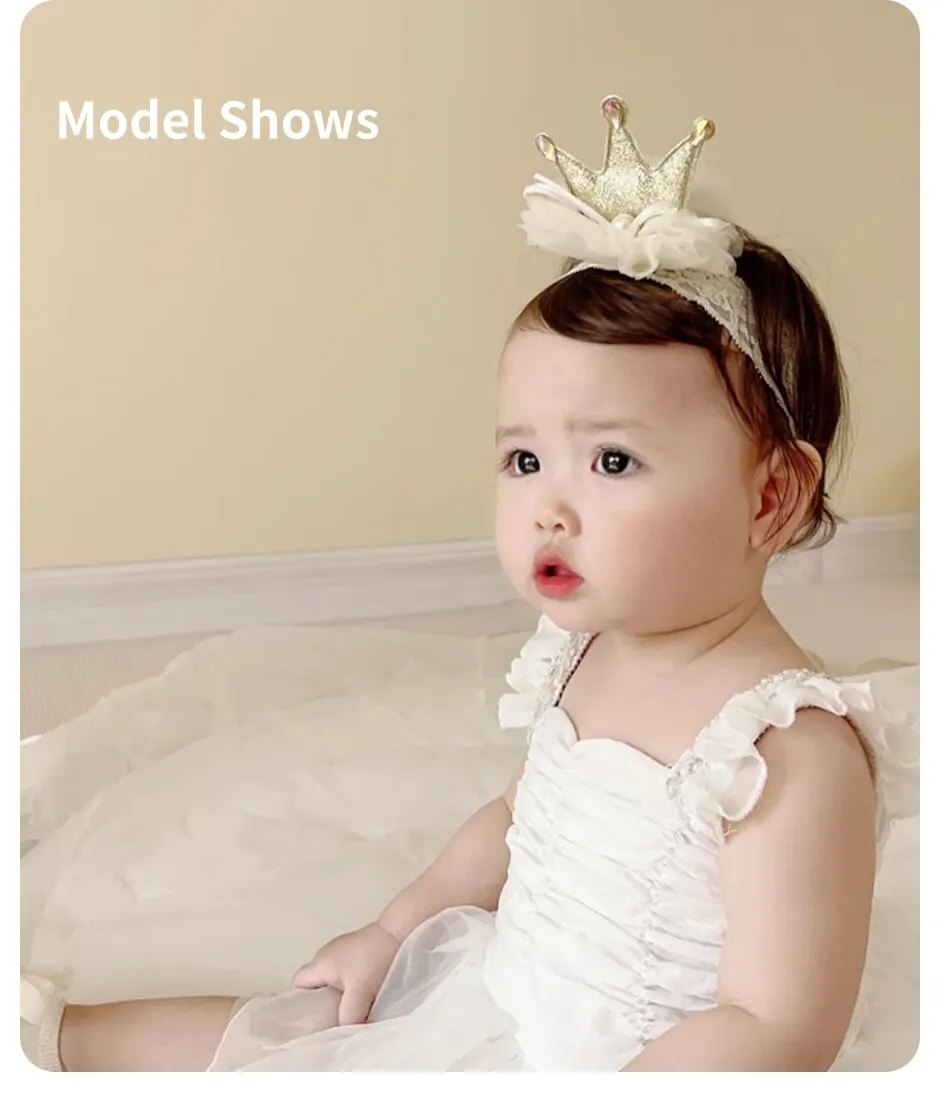 Newborn 2-Piece Lace Headband Set — Image 17