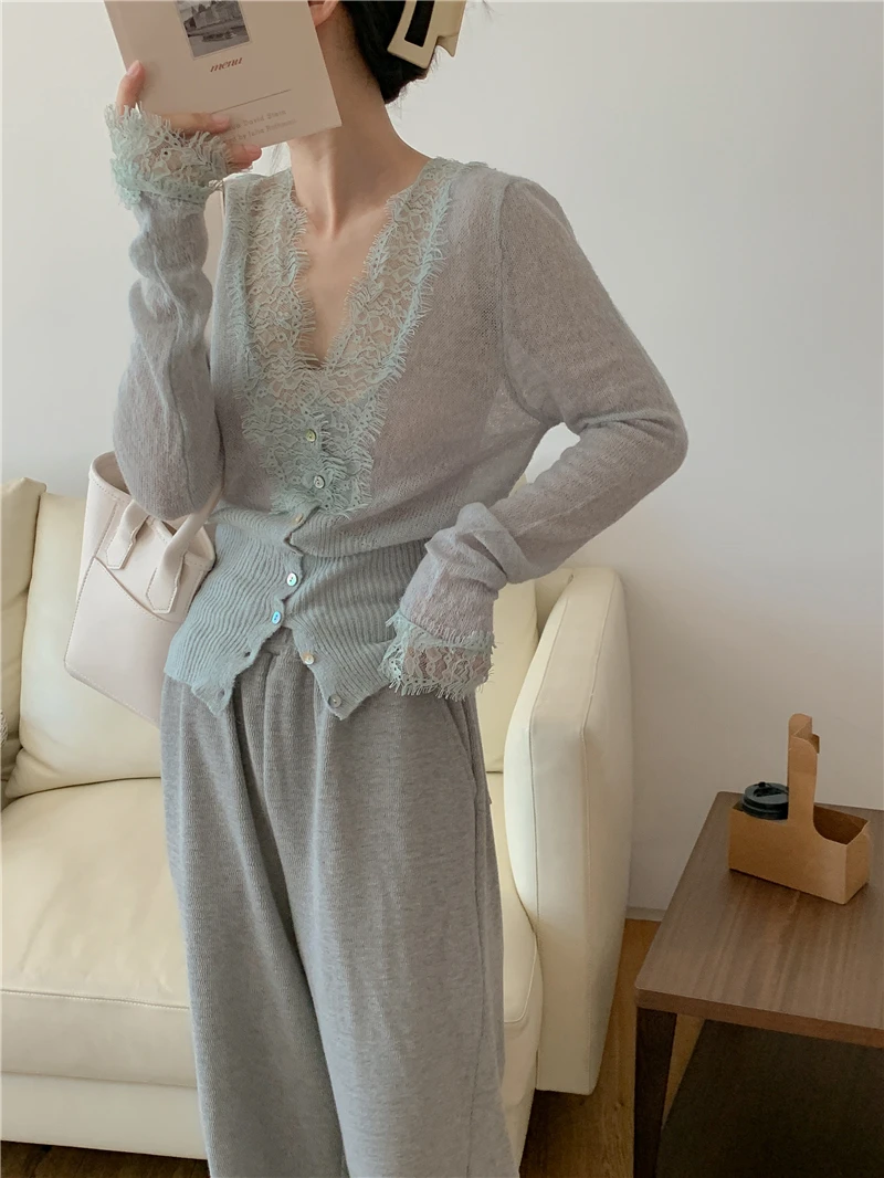 Vintage Lace Knitted Cardigan — Image 18