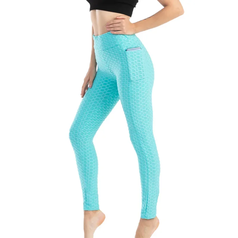 Stretchy Gym Leggings with Pocket — Image 35
