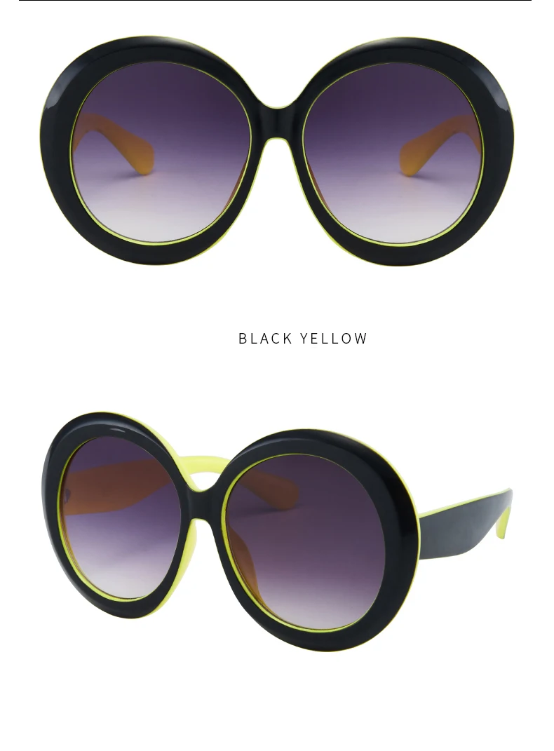 Retro Oversized Round Sunglasses — Image 14