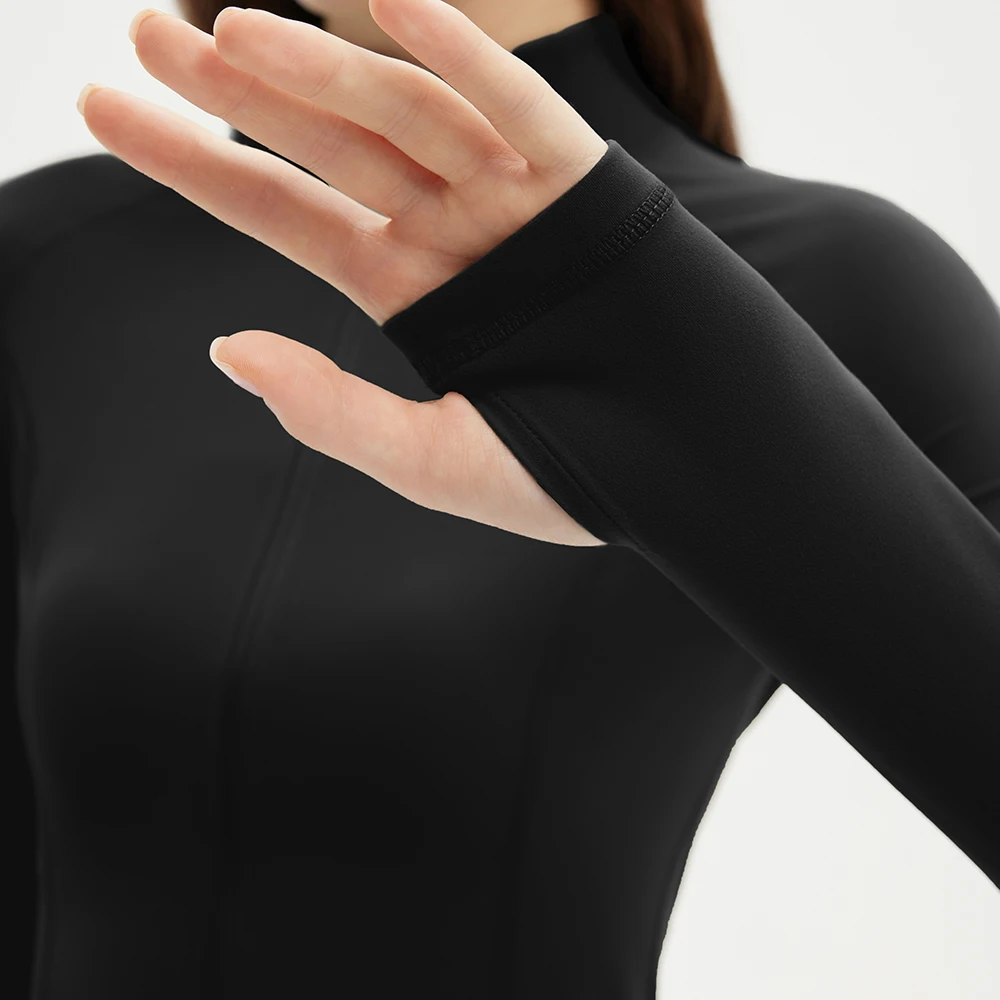 Solid Long Sleeve Set with Zipper — Image 9