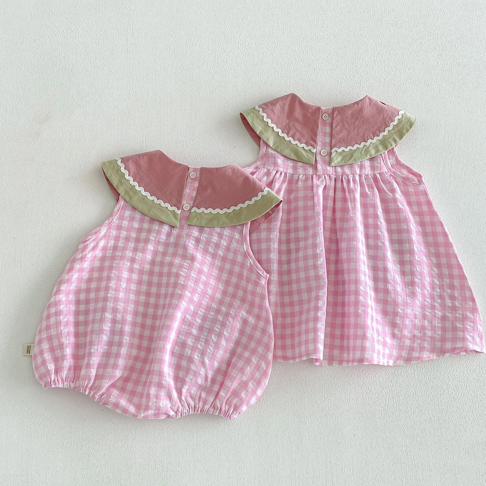 Kids' Plaid Summer Dress — Image 2