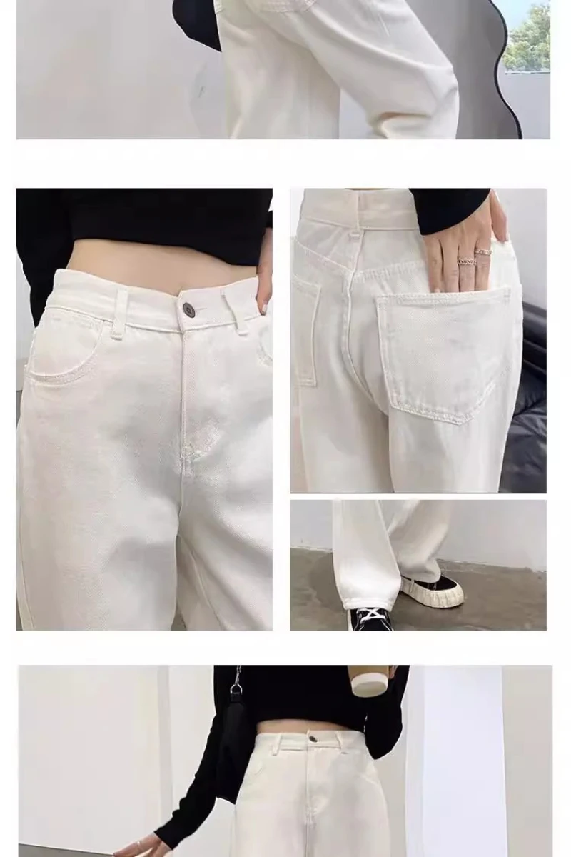 Retro Loose Denim Pants — Image 13