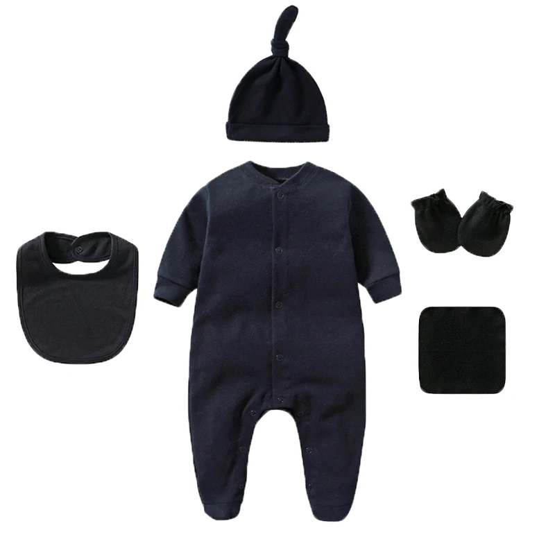 Baby 5-Piece Solid Cotton Set — Image 6