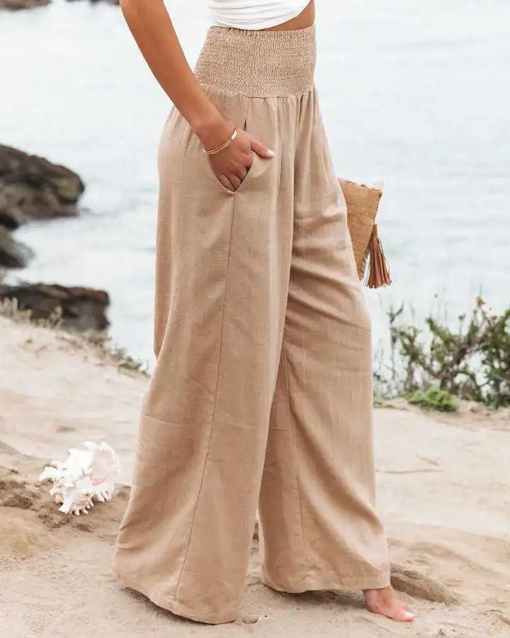 Casual Beach Pants with Drawstring — Image 23