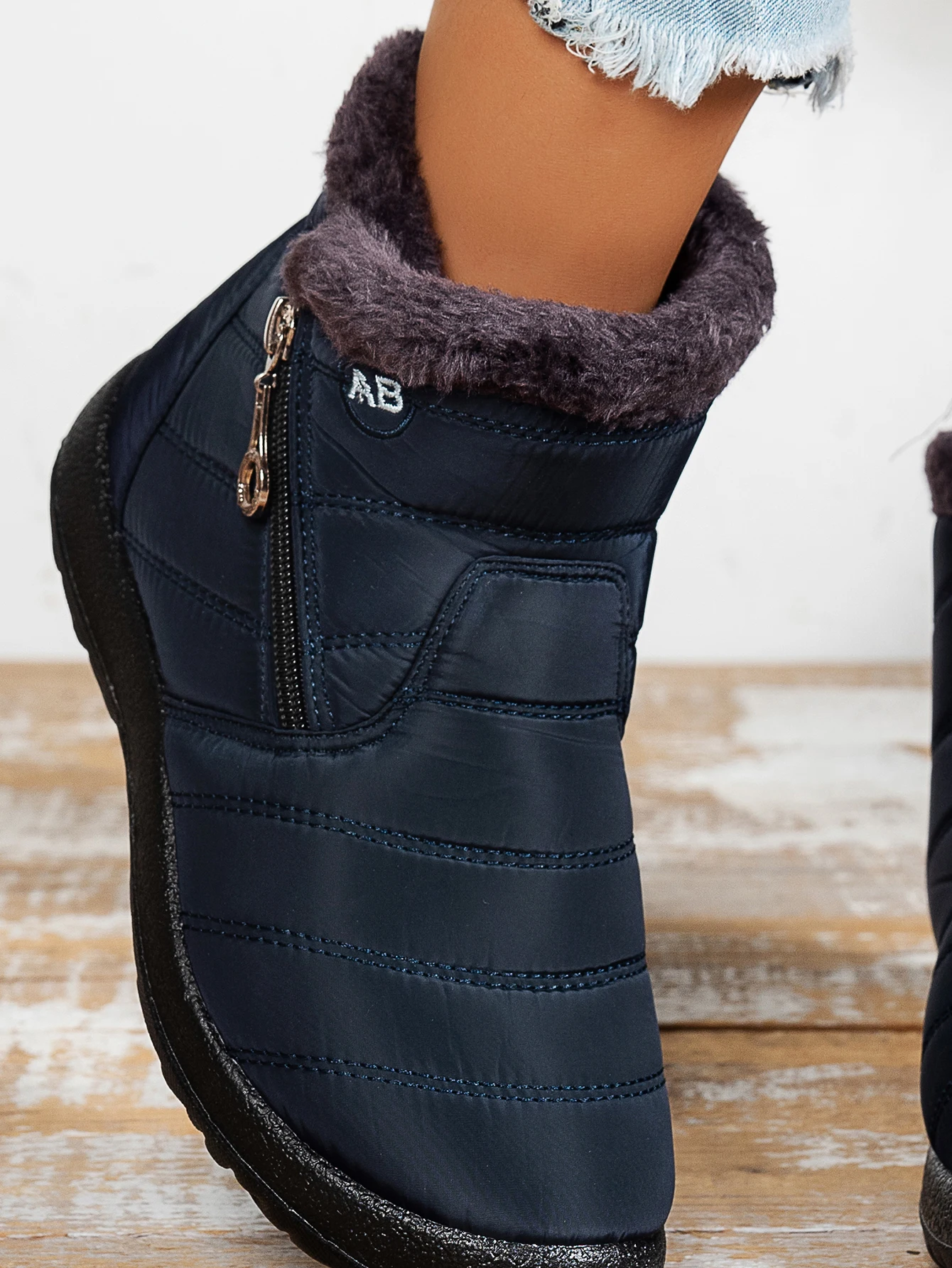 Padded Warm Solid Boots — Image 23