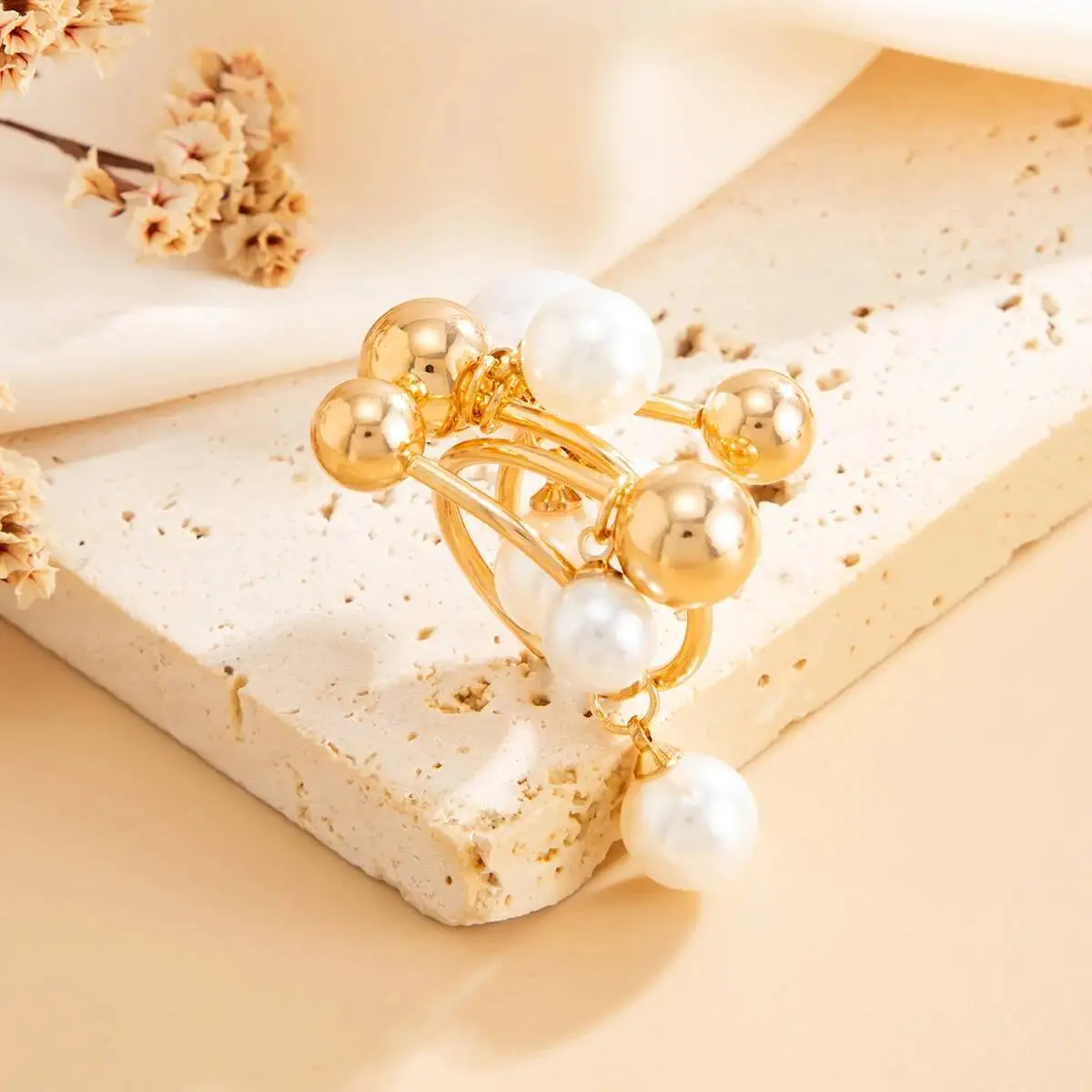 Retro Pearl Ring — Image 8