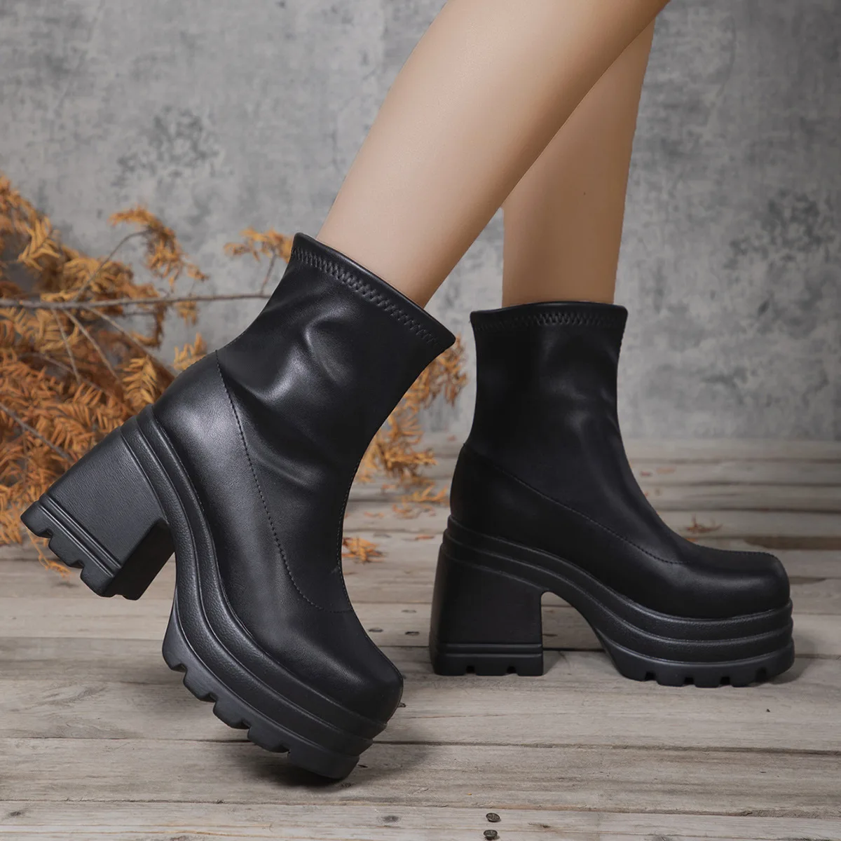 Leather Short Boots — Image 16