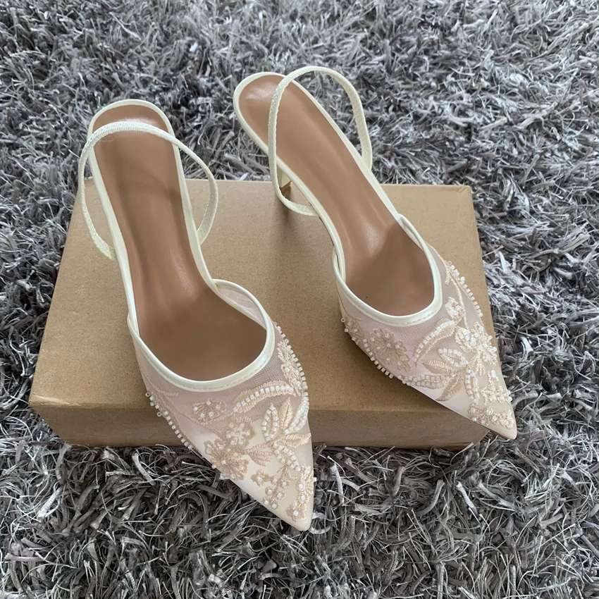 Embroidered High Heels — Image 8