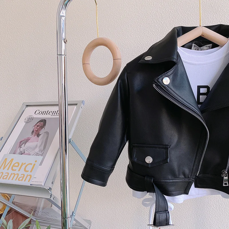 Girls' Leather Autumn Jacket — Image 27