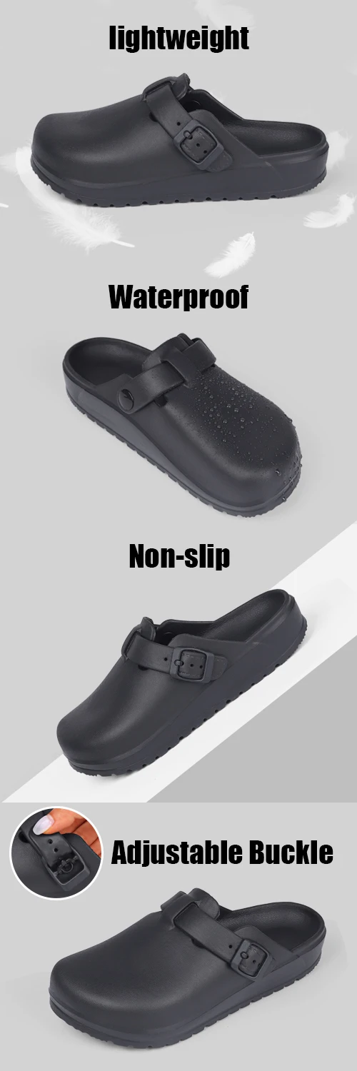 Adjustable Slippers with Buckle