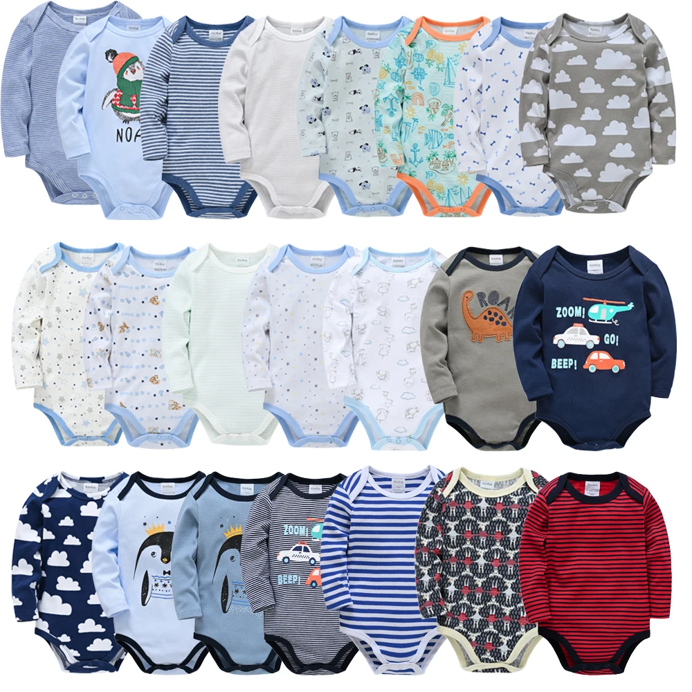 Baby Cotton Long Sleeve Romper — Image 2