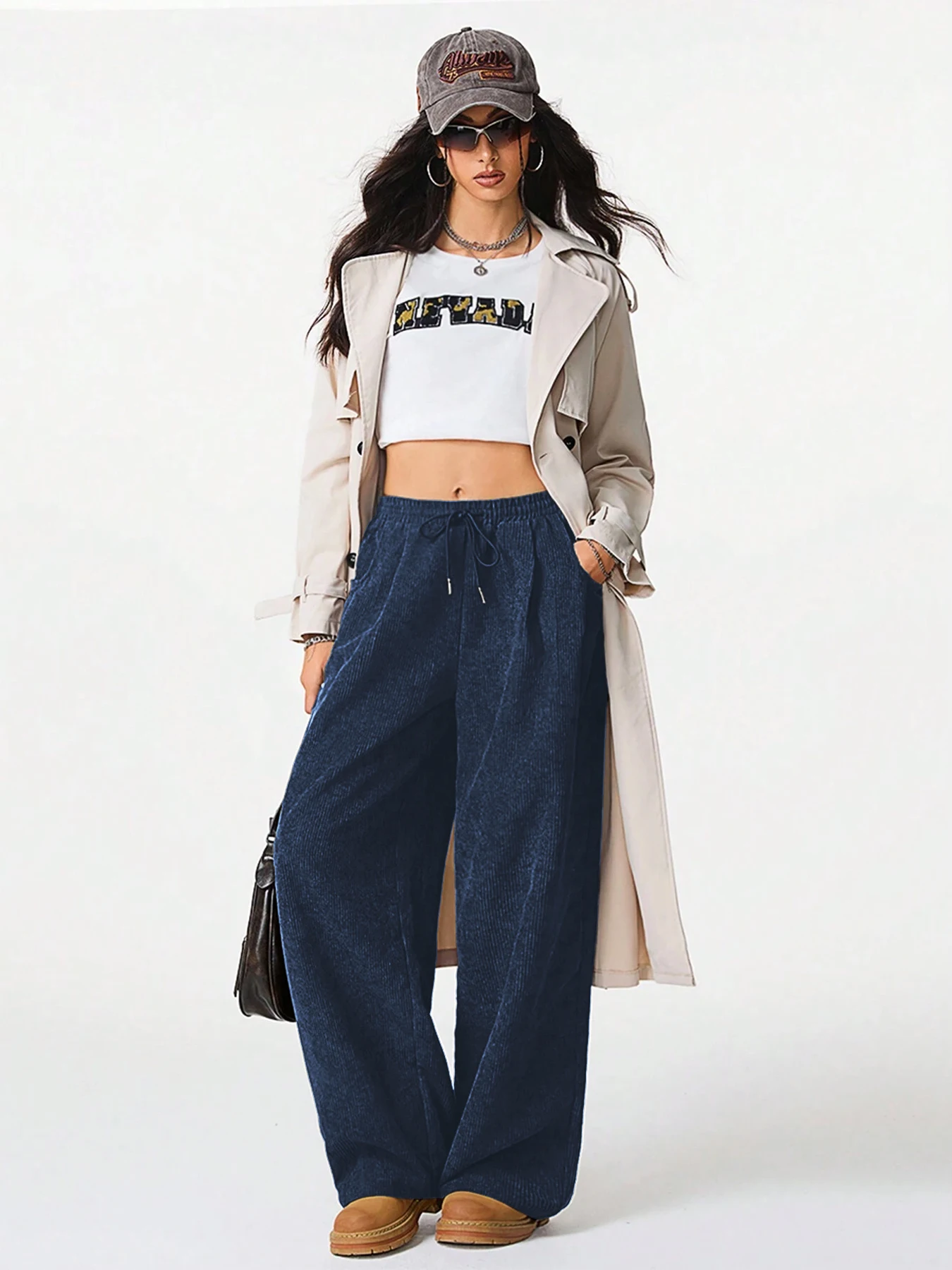 Retro Cargo Pants with Drawstring — Image 32