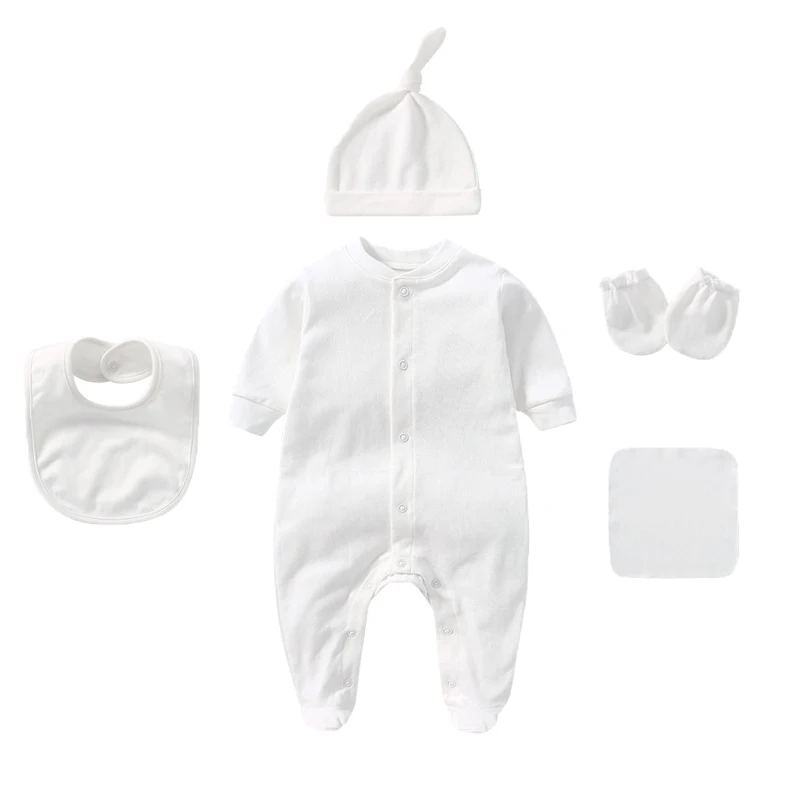 Baby 5-Piece Solid Cotton Set — Image 7