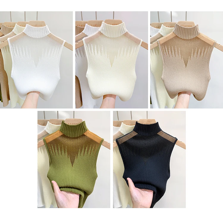 Knitted Mesh Tank Top — Image 6