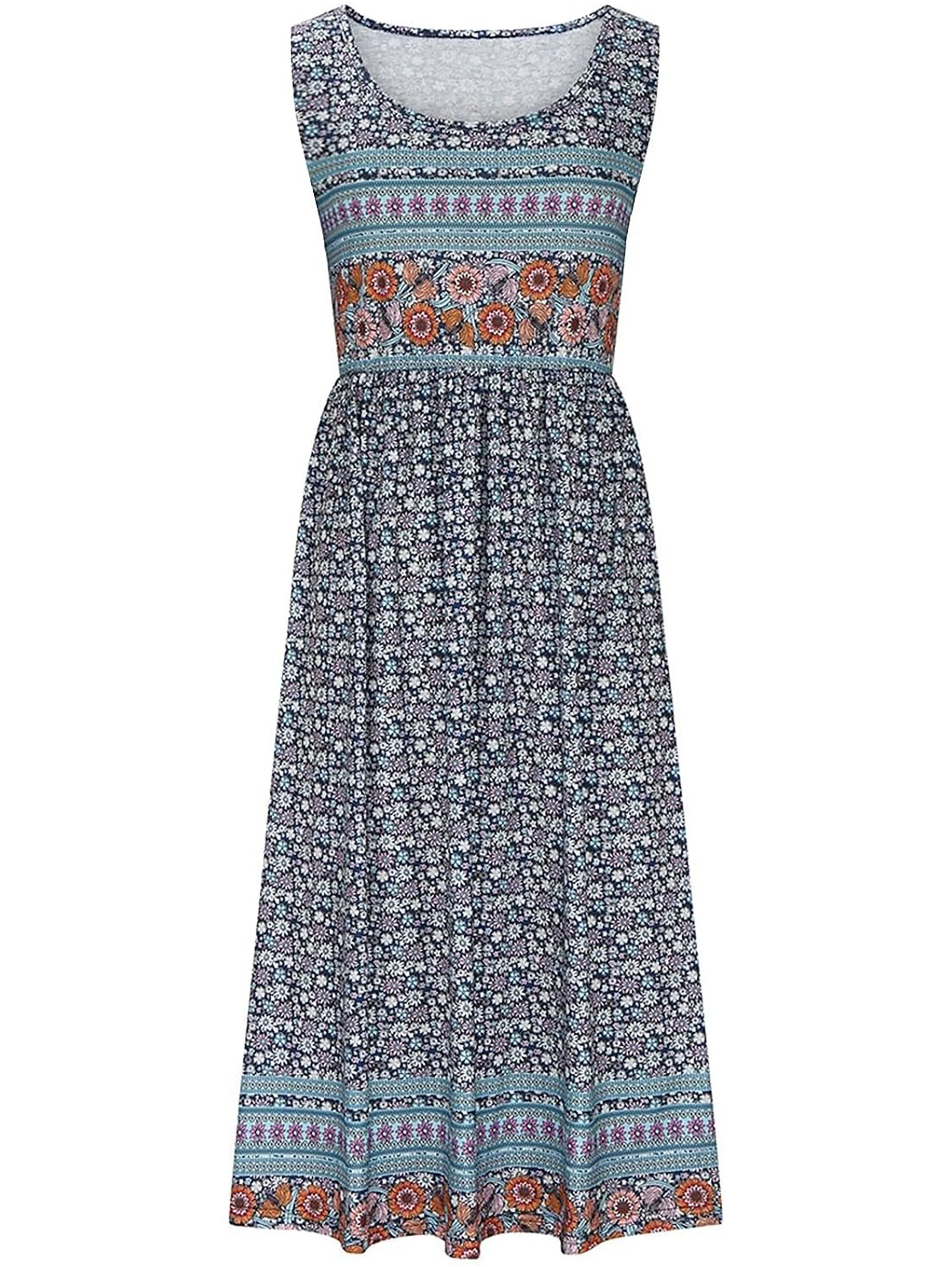 Boho Floral Sleeveless Summer Dress — Image 9