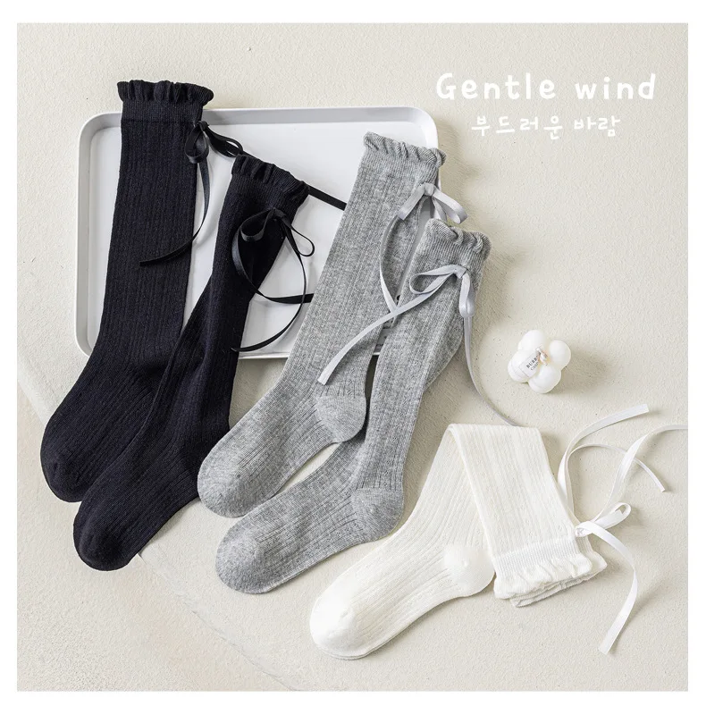 Girls' Mesh Summer Long Socks — Image 5