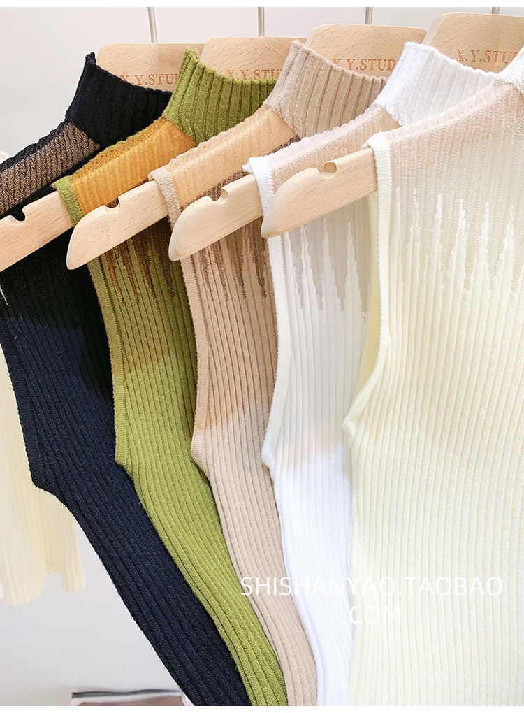 Knitted Mesh Tank Top — Image 8