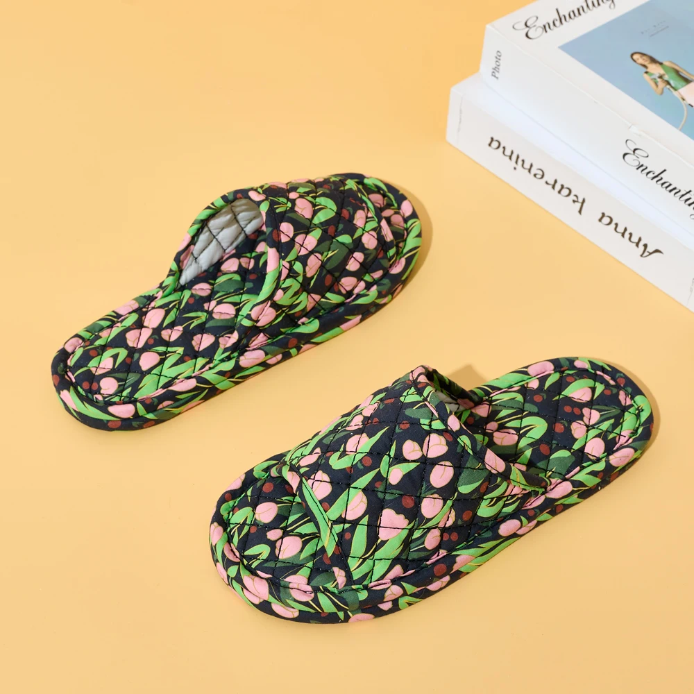 Floral Cotton Summer Slippers — Image 8