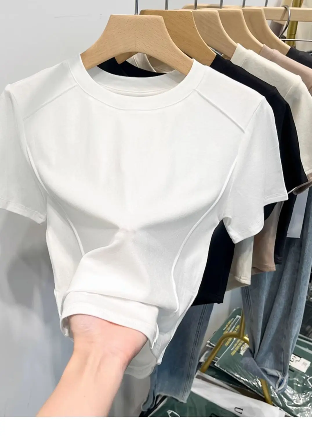 Cotton Short T-Shirt — Image 9
