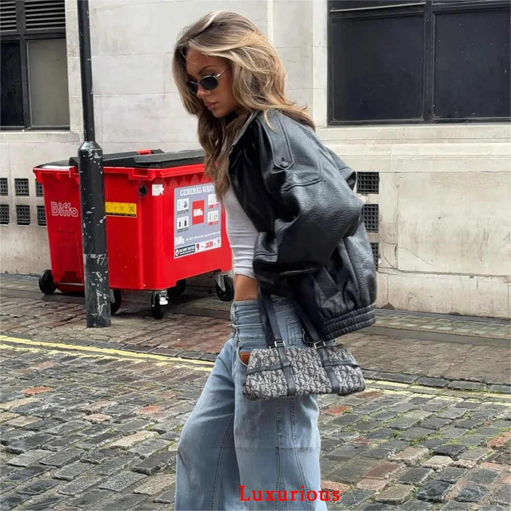 جاكيت جلد كاجوال بأكمام طويلة — صورة 12
