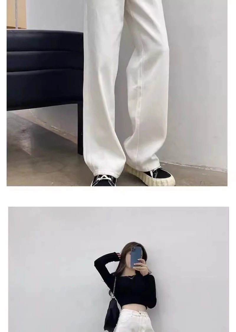 Retro Loose Denim Pants — Image 15
