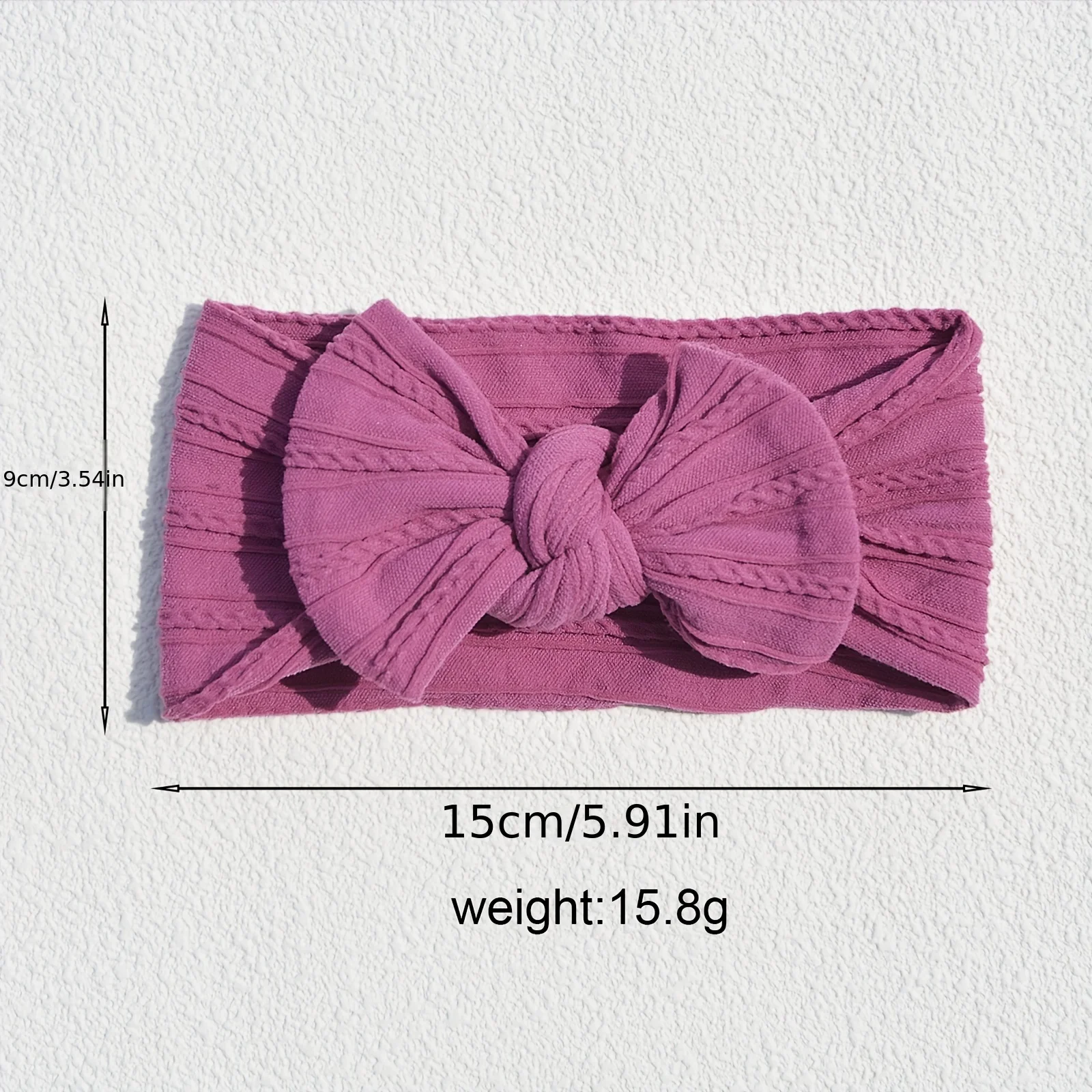 Baby Stretchy Nylon Headband with Bow — Image 10