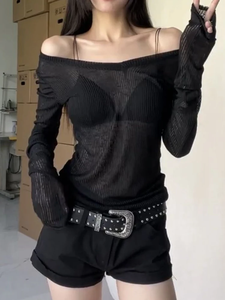 تيشيرت سادة بأكمام طويلة — صورة 16
