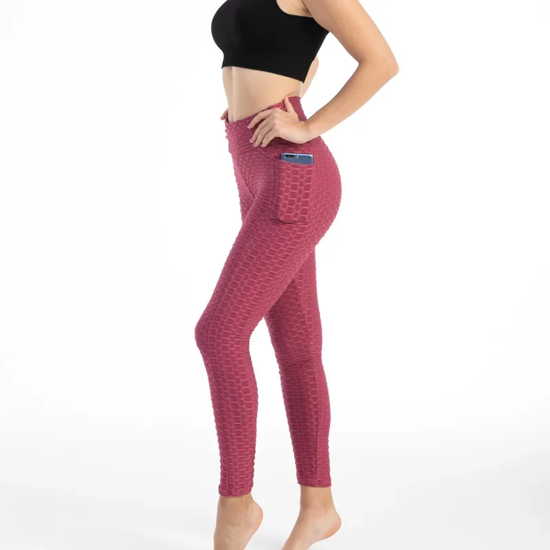 Stretchy Gym Leggings with Pocket — Image 49