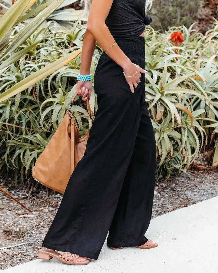 Casual Beach Pants with Drawstring — Image 26