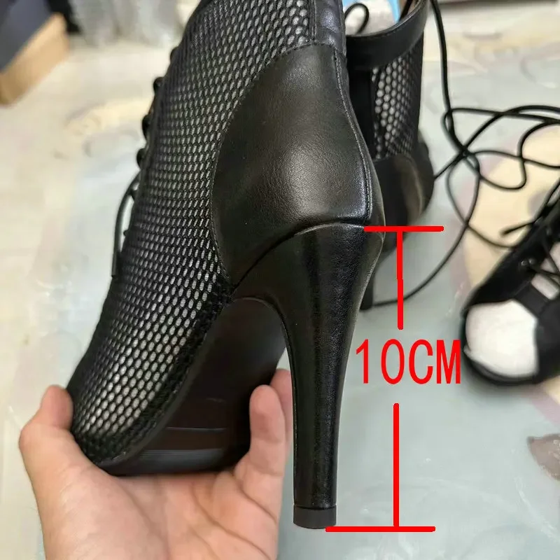 Mesh Summer High Heels — Image 48
