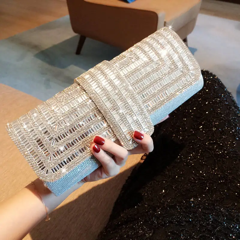 Crystal Clutch with Chain — Image 13
