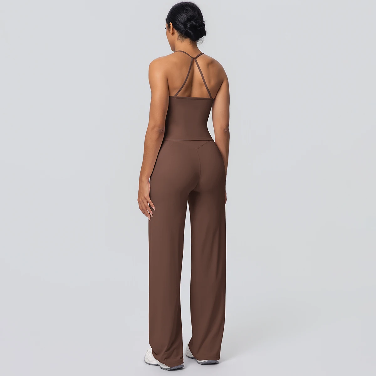 2-Piece Solid Yoga Sports Set — Image 7