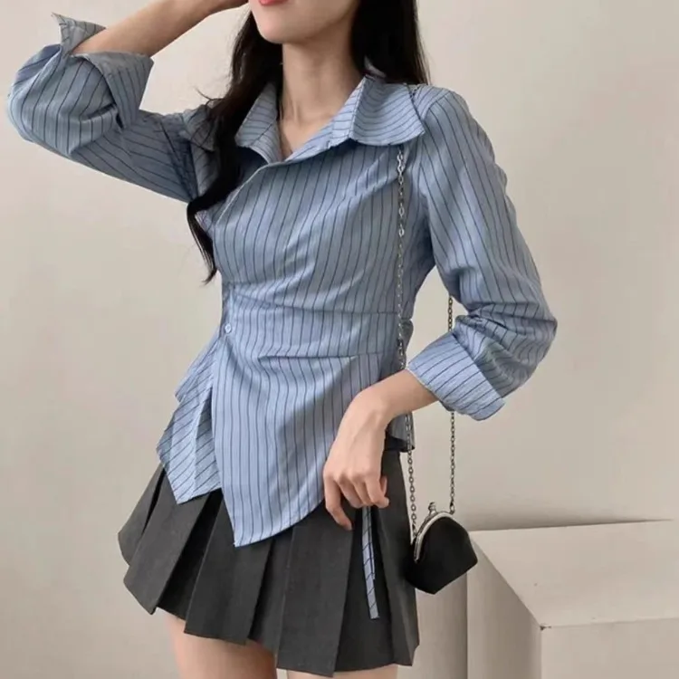 Casual Striped Autumn Shirt — Image 8