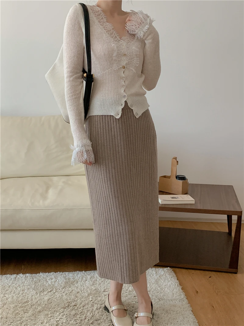 Vintage Lace Knitted Cardigan — Image 7