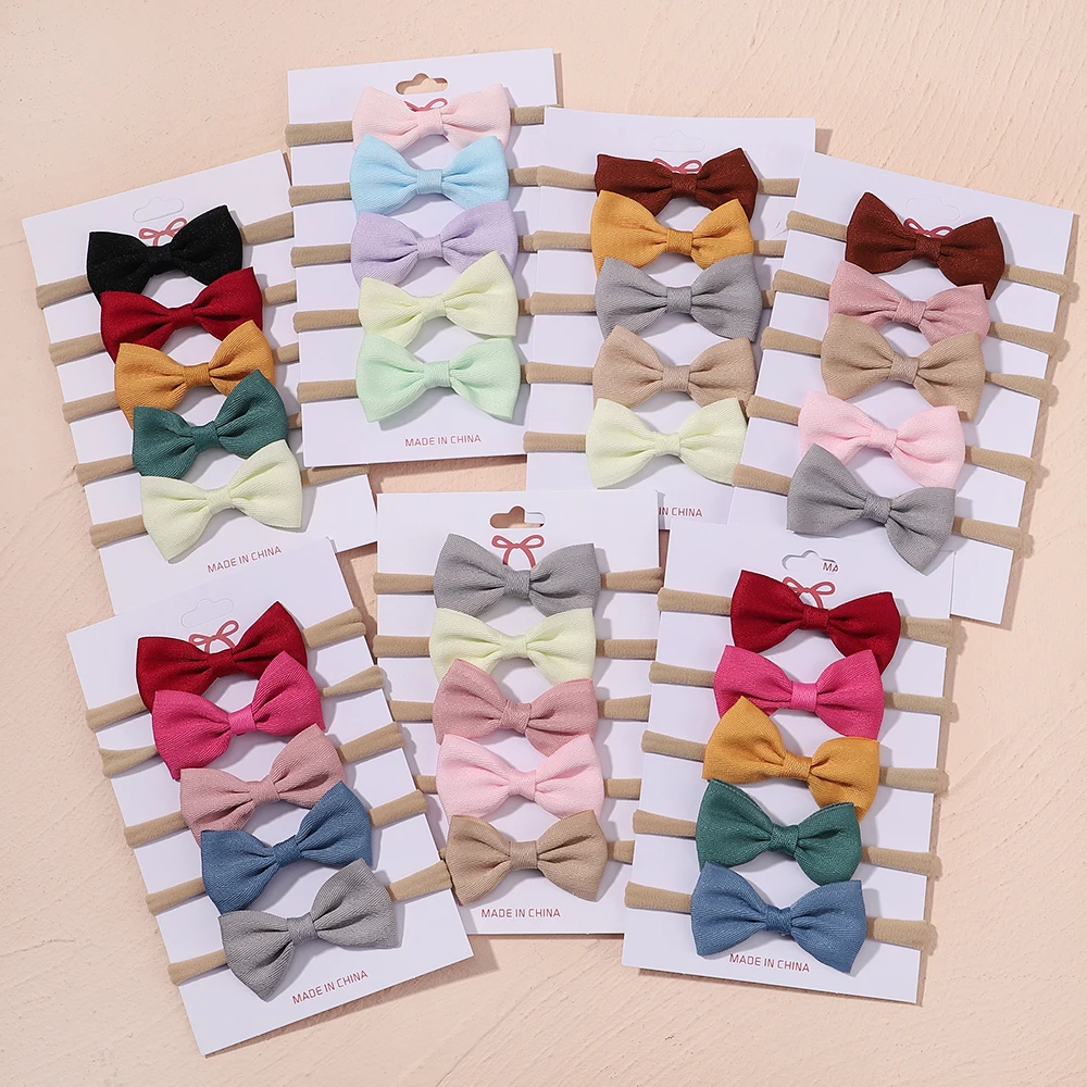 Baby 5-Piece Solid Set with Bow — Image 41