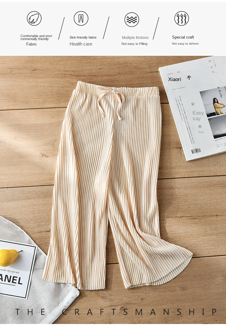 Kids' Pleated Summer Wide-Leg Pants — Image 3
