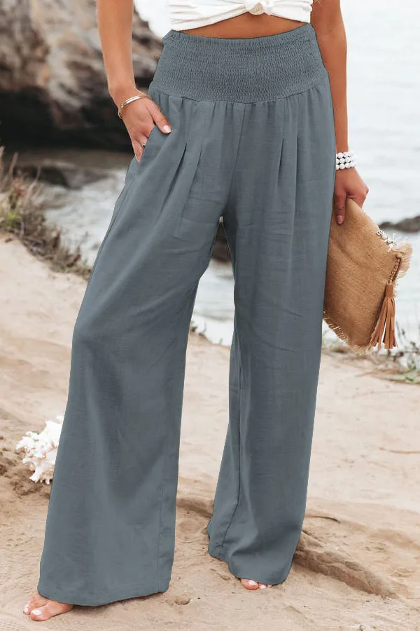 Casual Beach Pants with Drawstring — Image 9