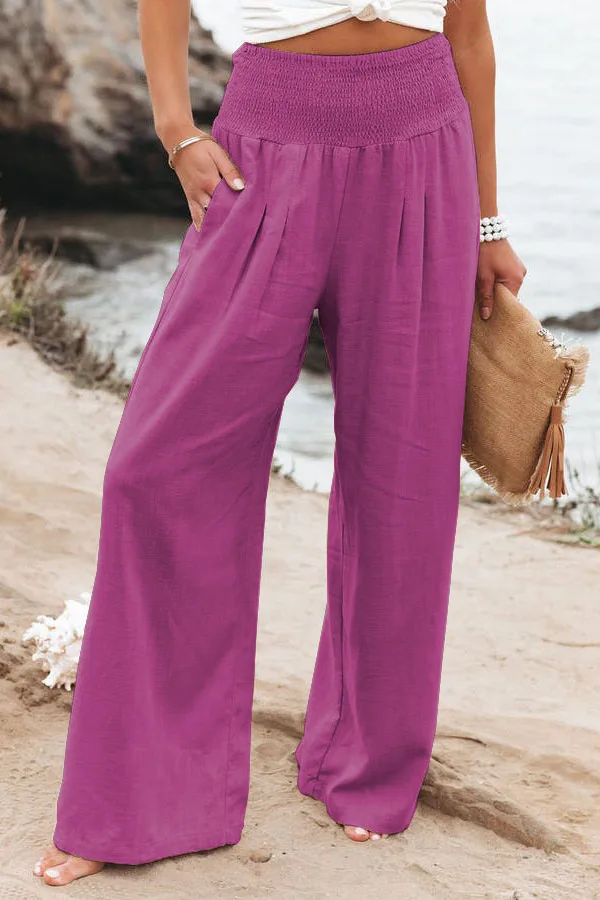 Casual Beach Pants with Drawstring — Image 14
