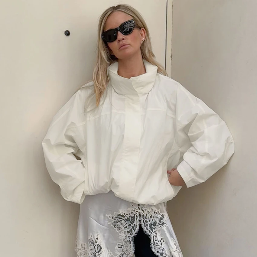 Turtleneck Autumn Jacket with Zipper — Image 21
