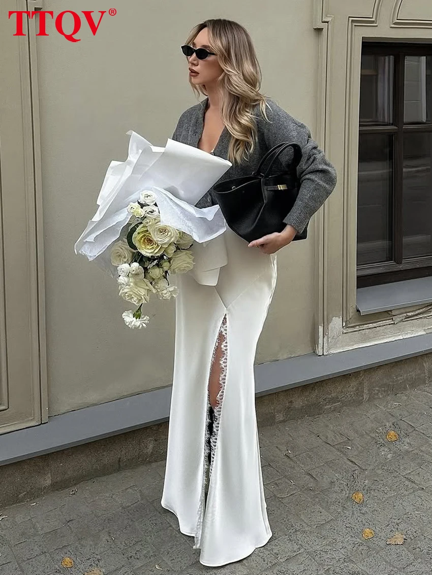 Loose Satin Skirt — Image 4