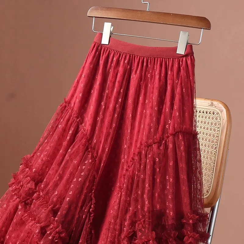 Mesh High-Waisted Skirt — Image 32