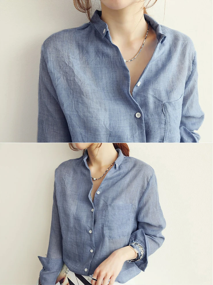 Korean-Style Solid Cotton Formal Shirt — Image 15