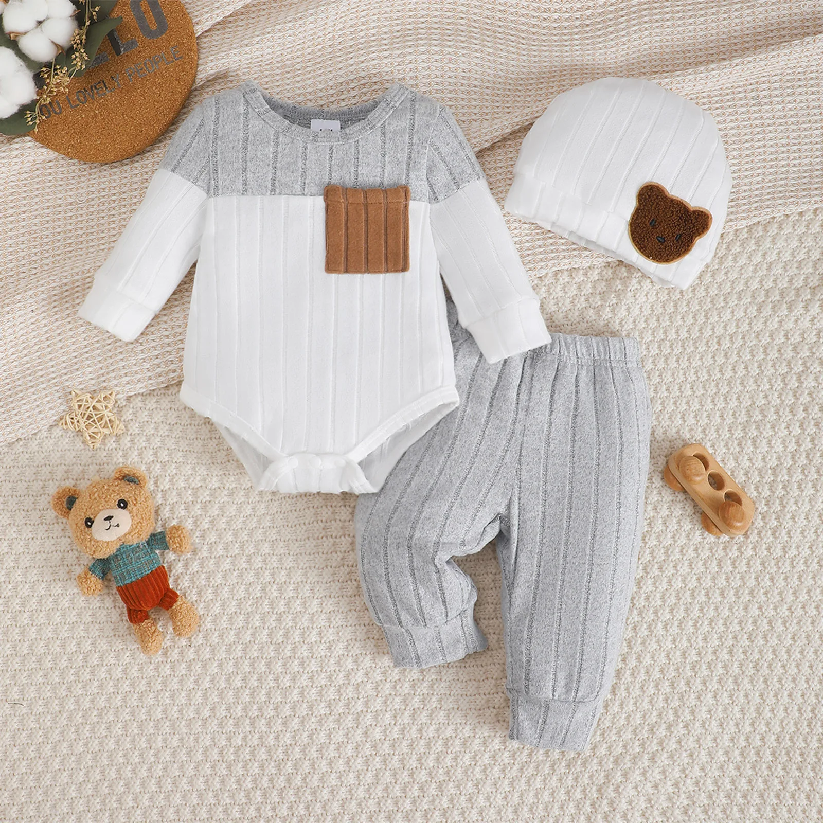 Newborn 3-Piece Long Set — Image 11
