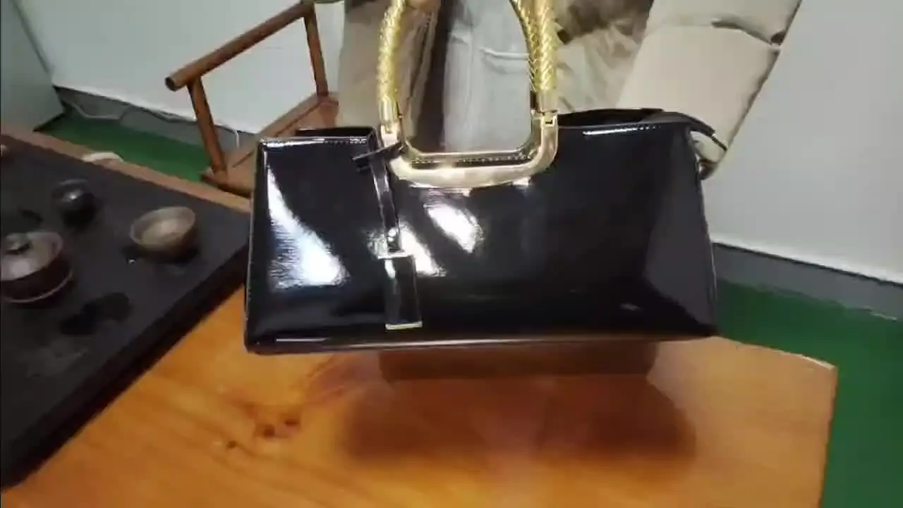 Faux Leather Handbag — Image 6