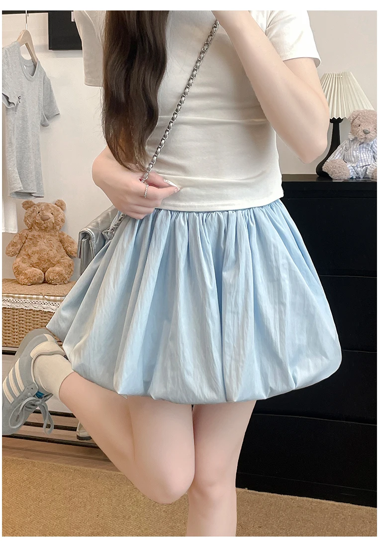 تنورة قصيرة بخصر عالٍ صيفية — صورة 27