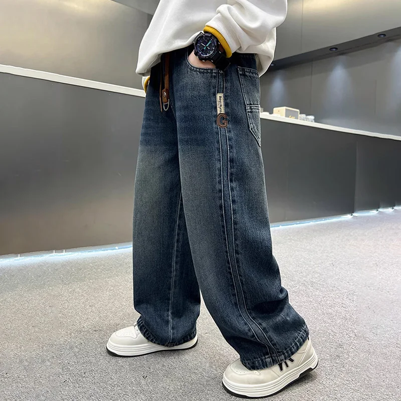 Boys' Autumn Wide-Leg Jeans — Image 14