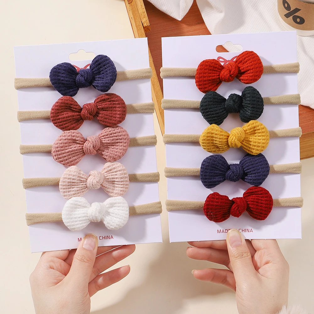 Baby 5-Piece Solid Set with Bow — Image 32