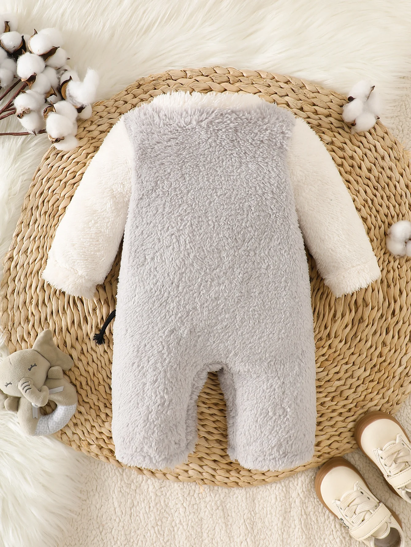 Newborn Long Sleeve Winter Jumpsuit — Image 2